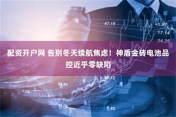 配资开户网 告别冬天续航焦虑！神盾金砖电池品控近乎零缺陷